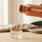 Copper & Co. Pure 99.9% Copper Water Bottle | Hand-Hammered, 34 oz